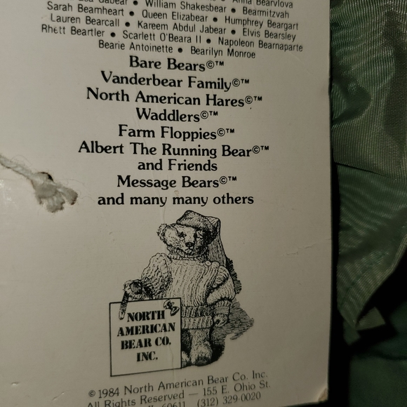 GONE WITH THE WIND SCARLETT O'BEARA TEDDY BEAR - Picture 3 of 7